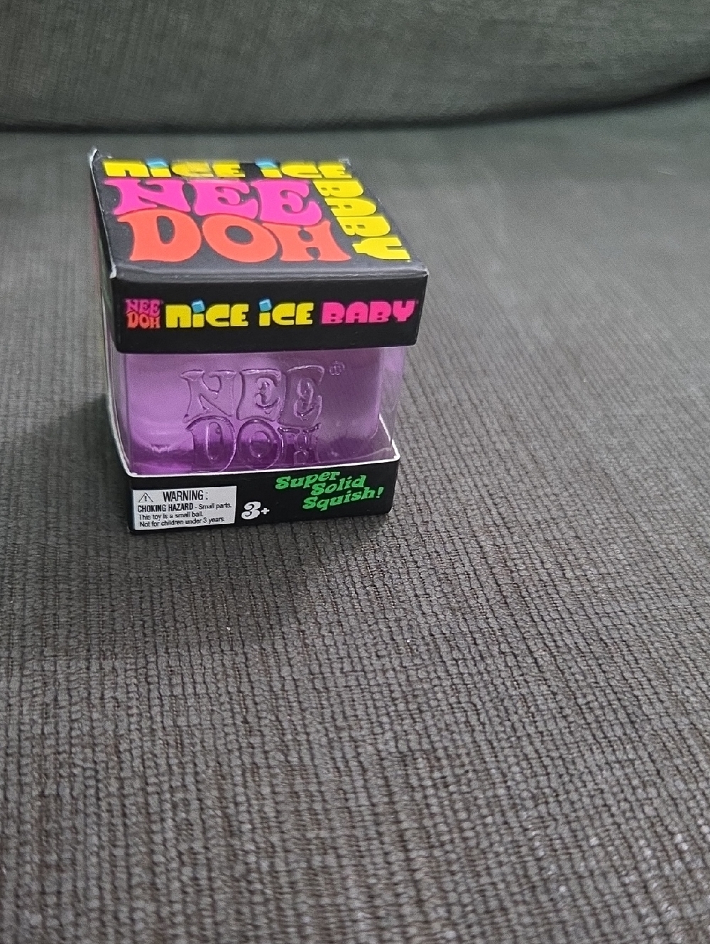 Nee Doh Nice Ice Baby Purple Super Solid Squish Toy